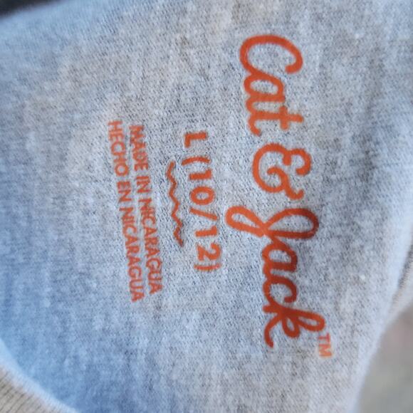 Sparkly Glitter Rainbow Hearts Girls Gray Long Sleeve T-shirt size 10/12 - Picture 3 of 4